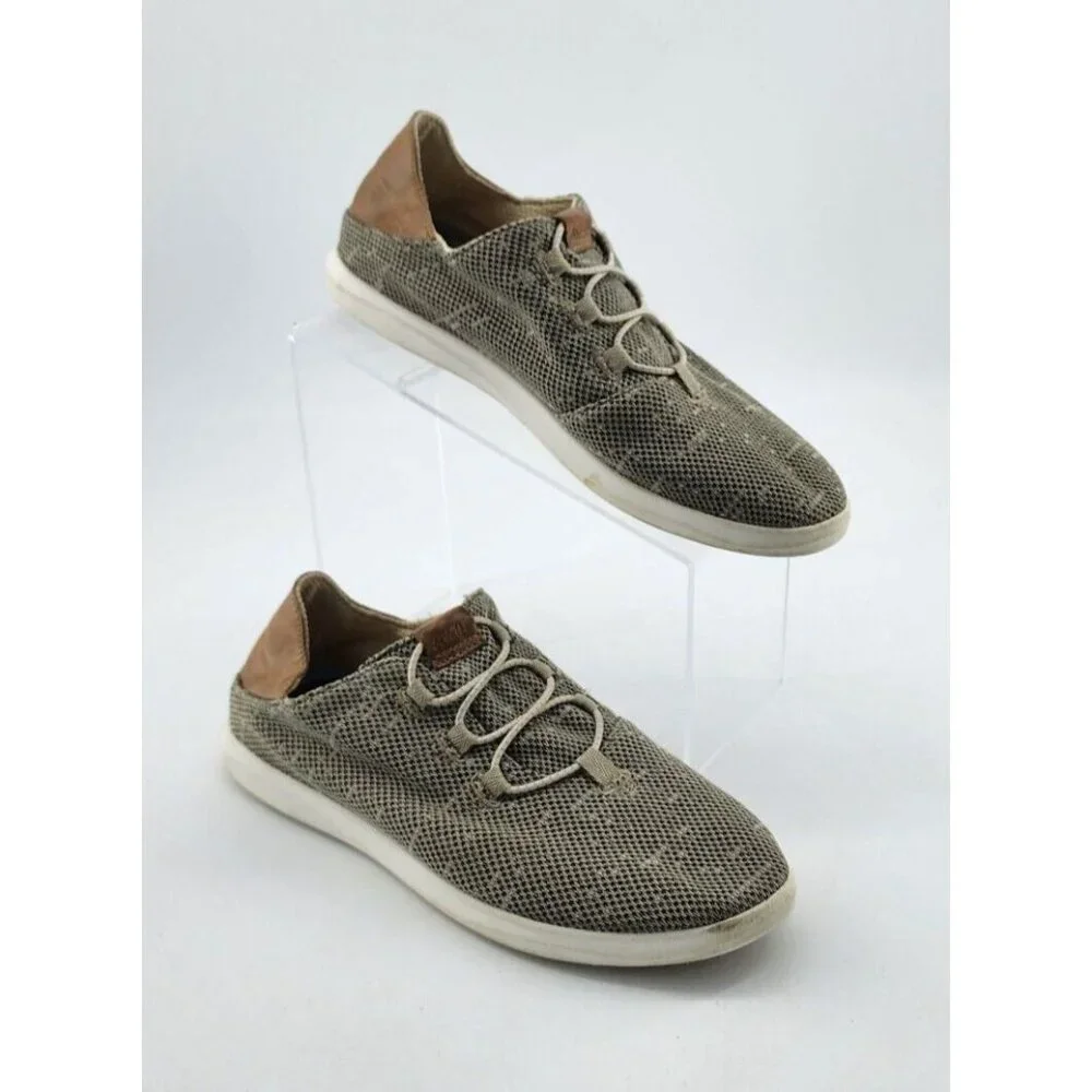 OluKai‎ Women's Hale'iwa LiHa'a Slip on Sneakers Shoes Mesh Gray/Beige Size 9